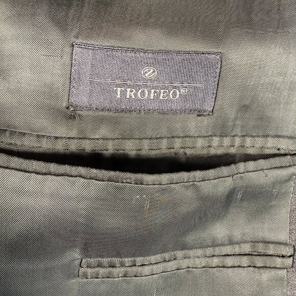 Ermenegildo Zegna Su Misura Blazer Men Size US 52L EUR 62L Gray Wool Switzerland - Picture 11 of 12